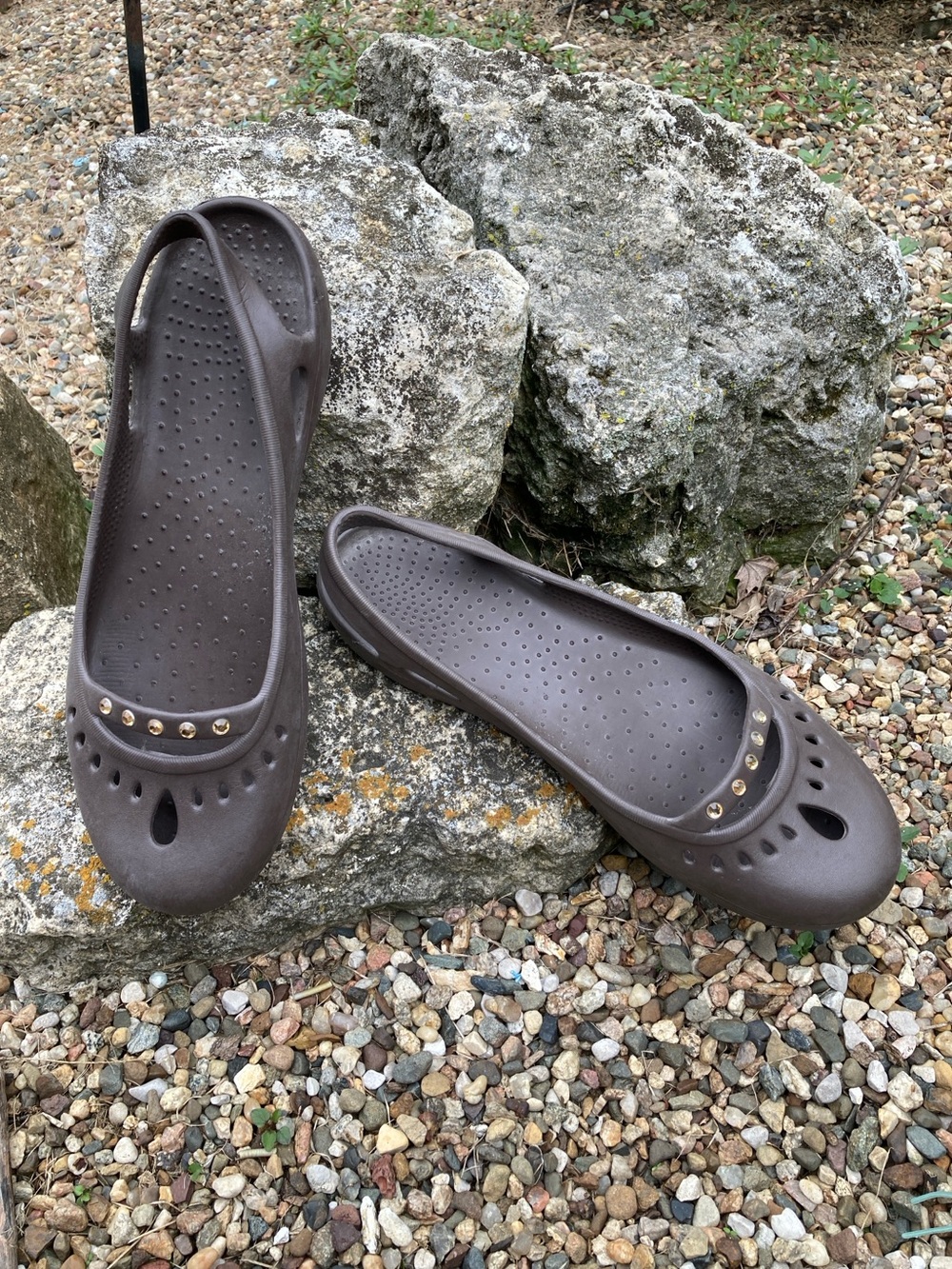 Crocs Size 10 Melindi retired slingback ballet flats